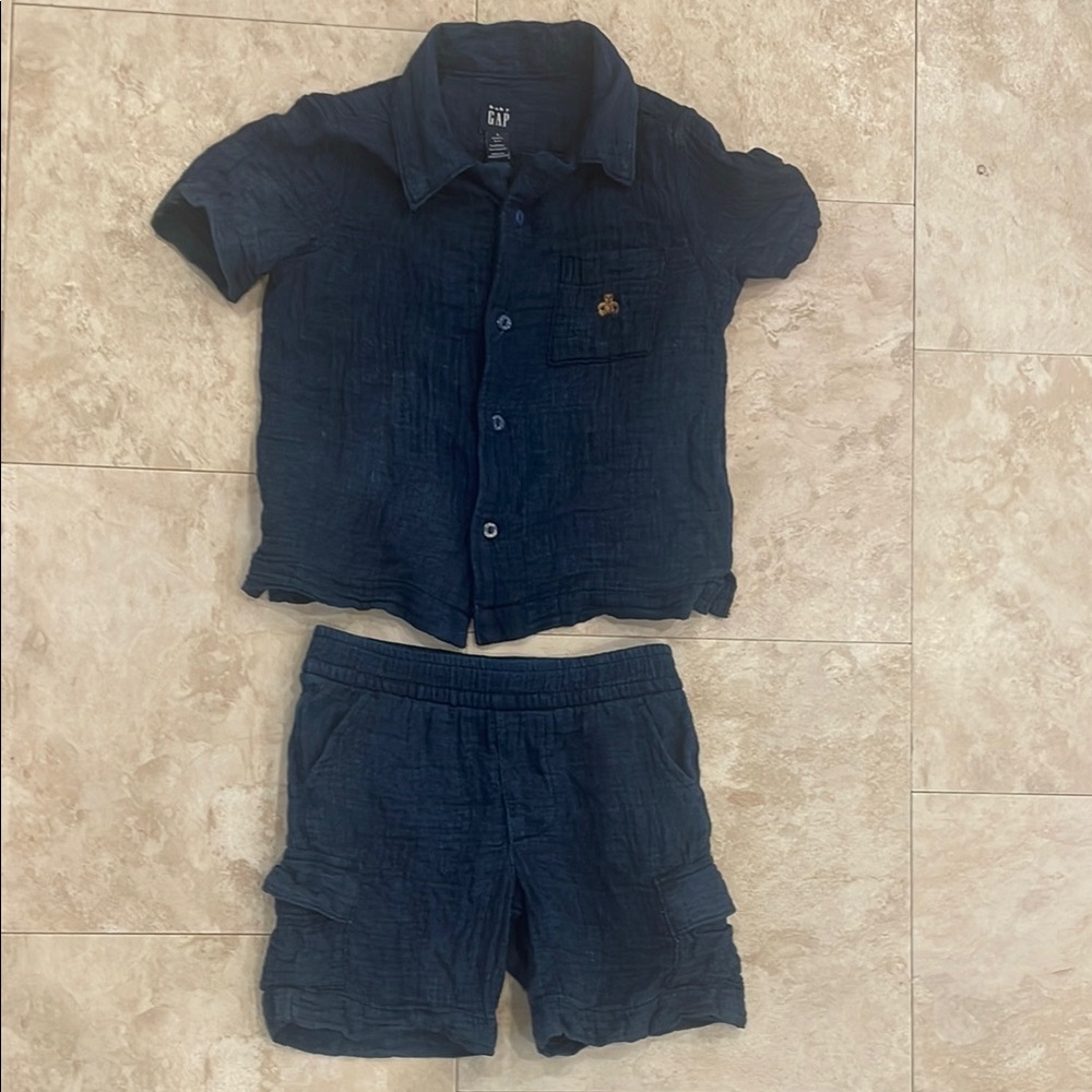 🍀Sale 4/$20 GAP Cotton Gauze matching set, sz 3